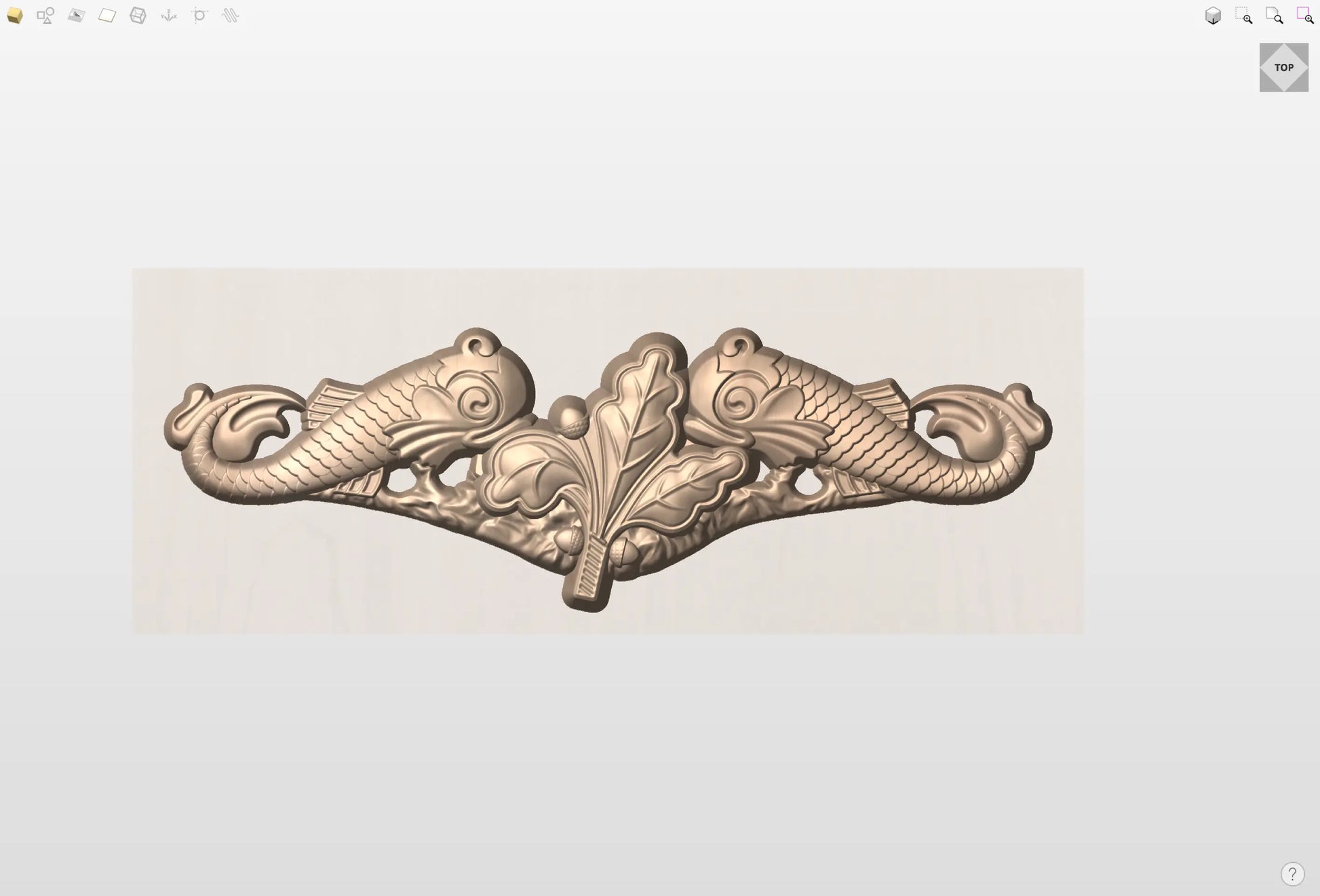 CNC File I  US Navy Submarine Supply Corps Badge 3D Model I  RathTech Design My Store