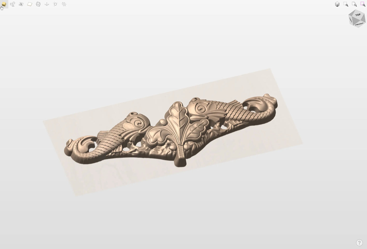 CNC File I  US Navy Submarine Supply Corps Badge 3D Model I  RathTech Design My Store