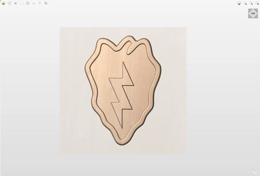 CNC File I  US Army 25th Infantry Division Patch 3D Model I  RathTech Design My Store