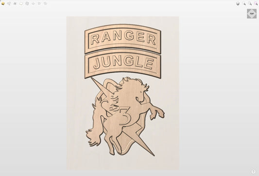 CNC File I  US Army 3rd Mobile Brigade 25th Infantry Division Insignia 3D Model I  RathTech Design My Store