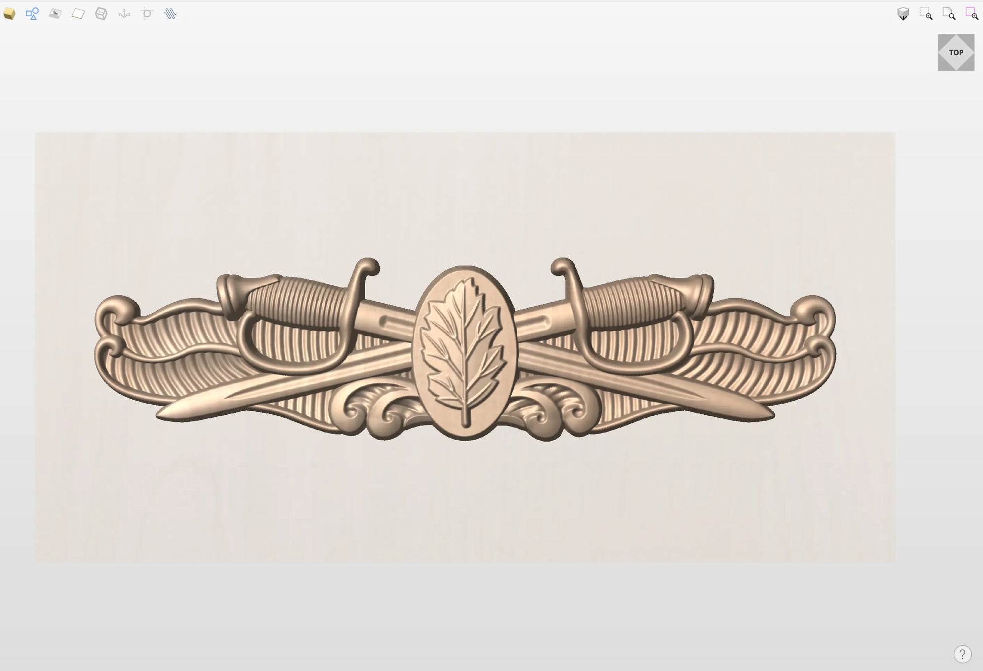 CNC File I  US Navy Surface Warfare Nursing Corps Badge 3D Model I  RathTech Design My Store