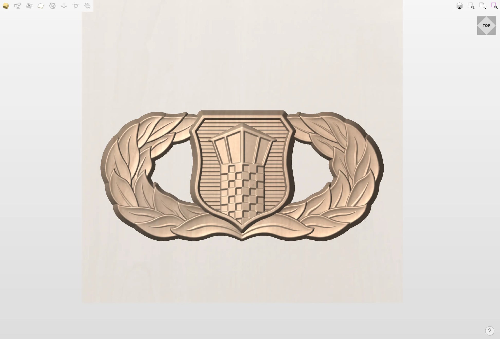 CNC File I US Air Force Basic Air Traffic Control Badge 3D Model I RathTech Design My Store