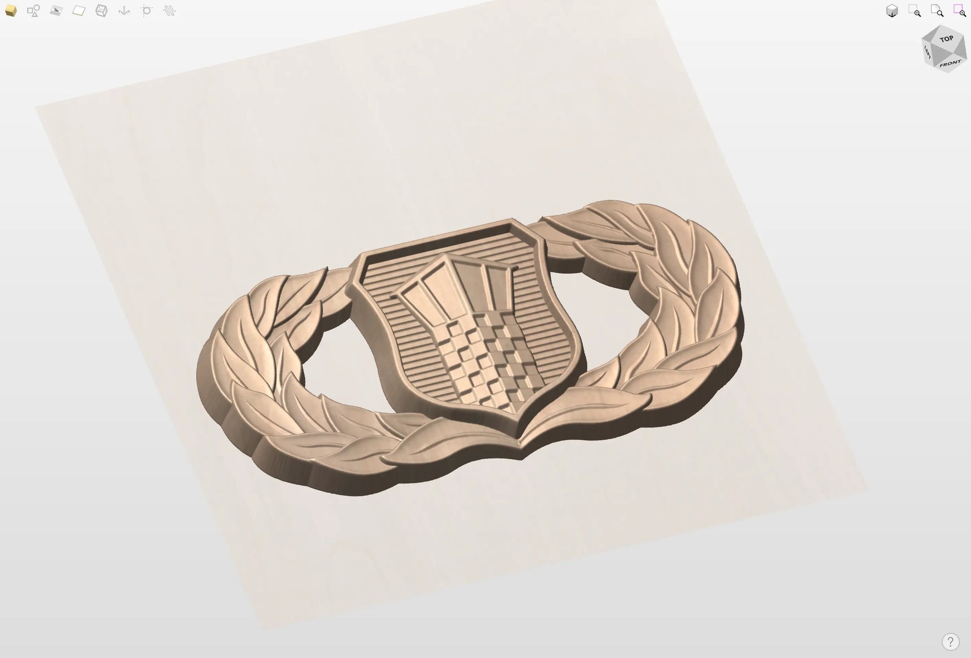 CNC File I US Air Force Basic Air Traffic Control Badge 3D Model I RathTech Design My Store