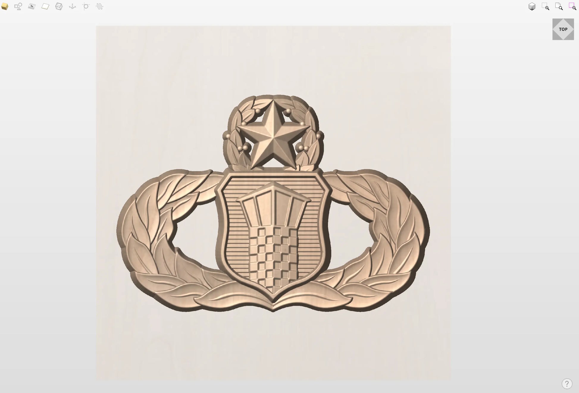 CNC File I US Air Force Master Air Traffic Control Badge 3D Model I RathTech Design My Store