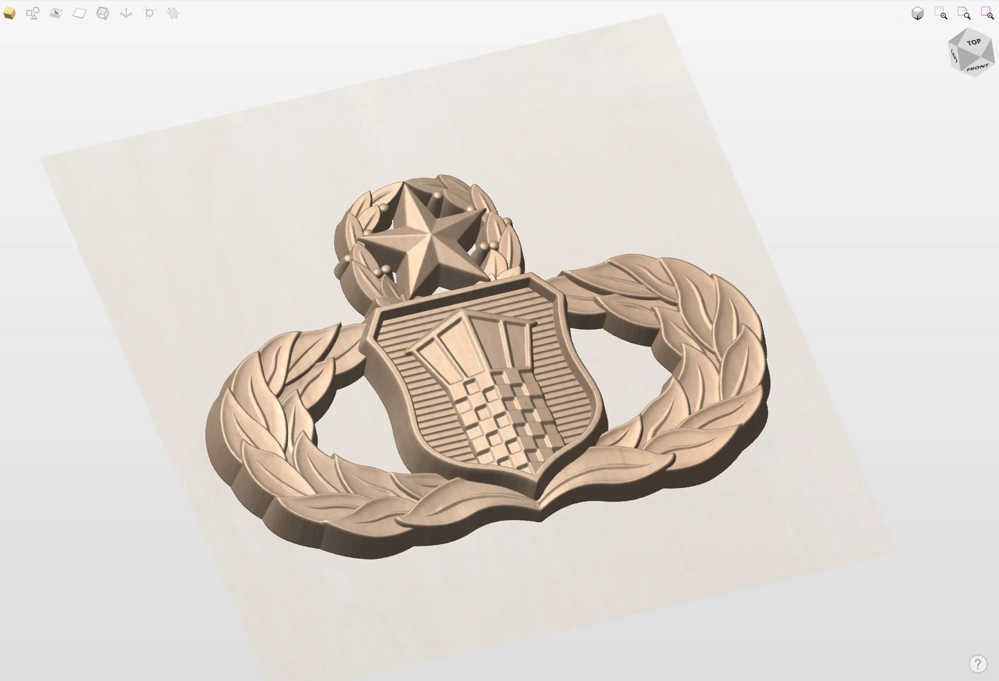 CNC File I US Air Force Master Air Traffic Control Badge 3D Model I RathTech Design My Store
