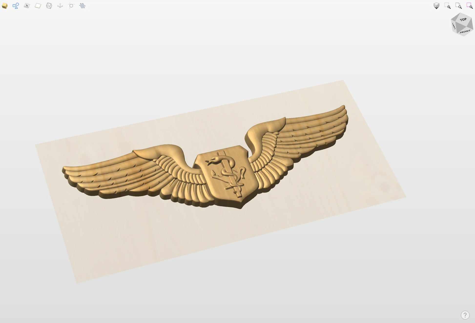 CNC File I US Air Force Basic Flight Nurse Wings 3D Model I RathTech Design My Store