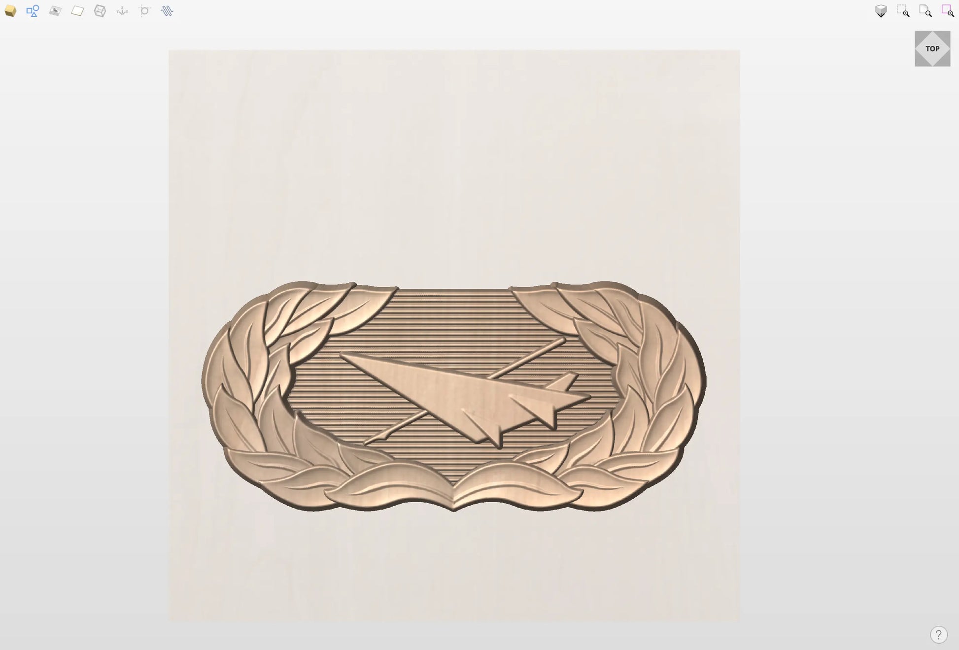 CNC File I US Air Force Basic Historian Badge 3D Model I RathTech Design My Store