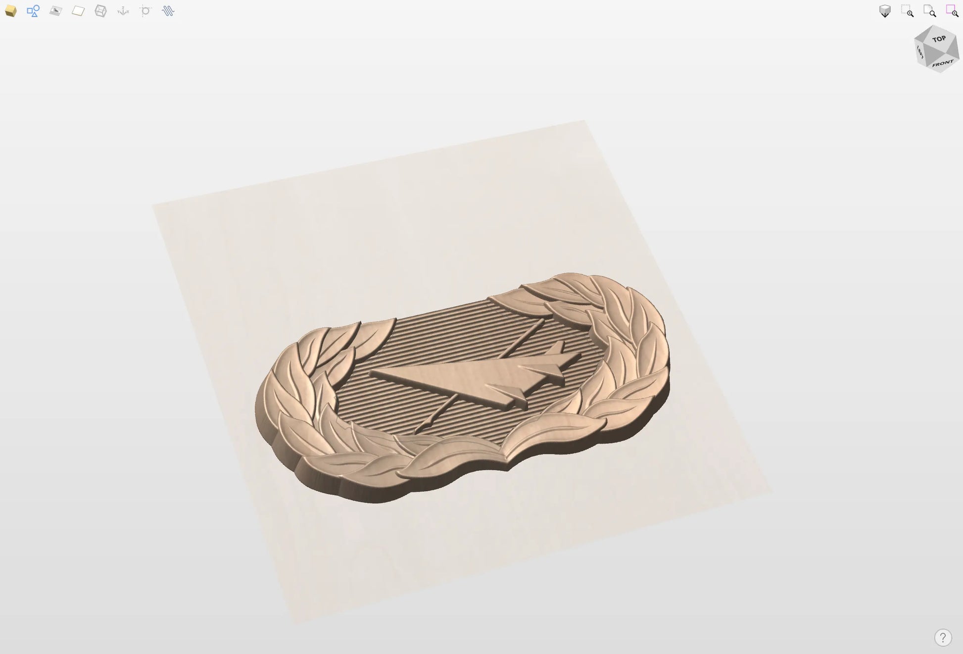 CNC File I US Air Force Basic Historian Badge 3D Model I RathTech Design My Store