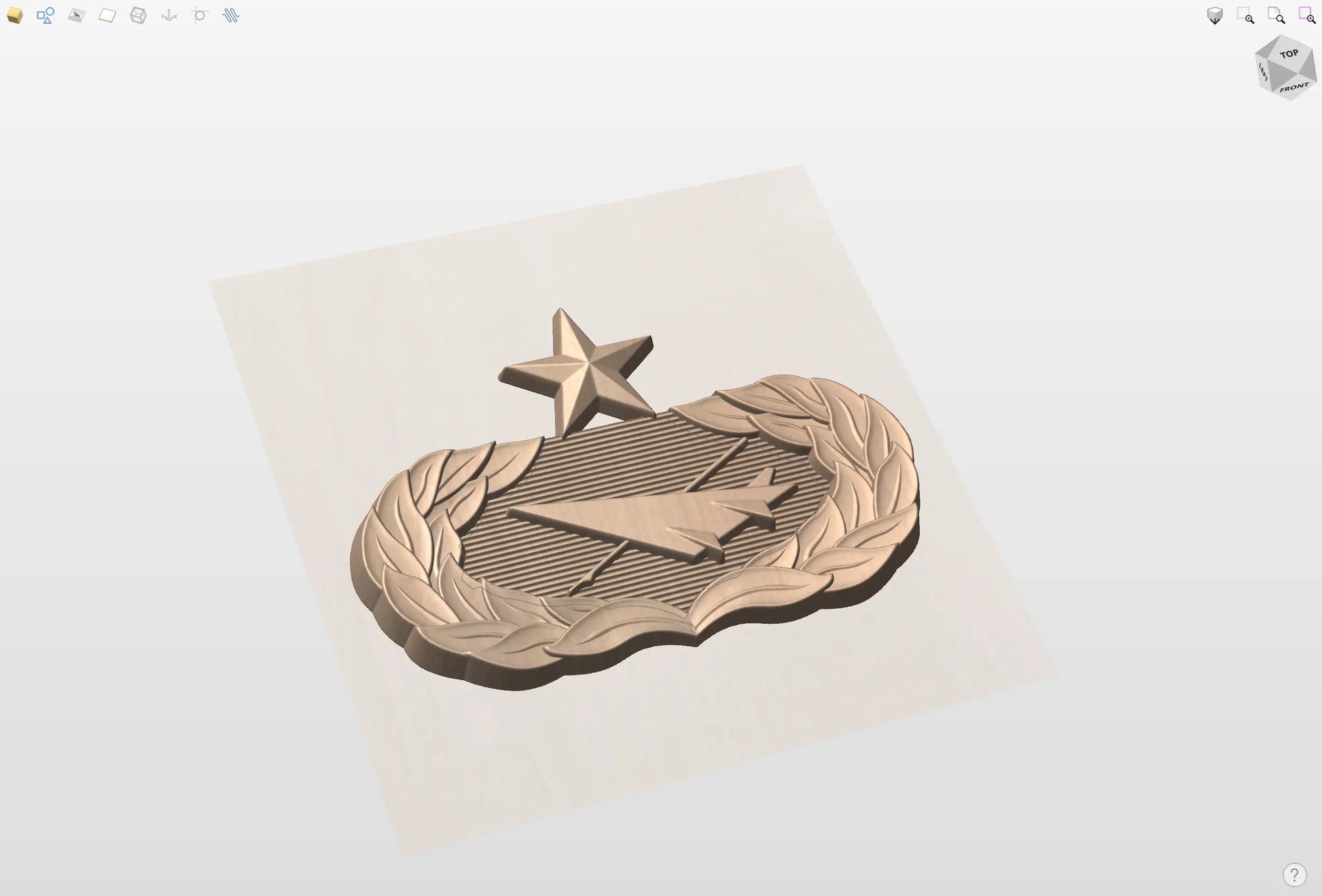 CNC File I US Air Force Senior Historian Badge 3D Model I RathTech Design My Store