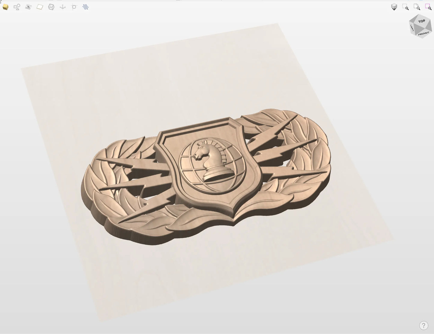CNC File I US Air Force Basic Information Operations Badge 3D Model I RathTech Design My Store