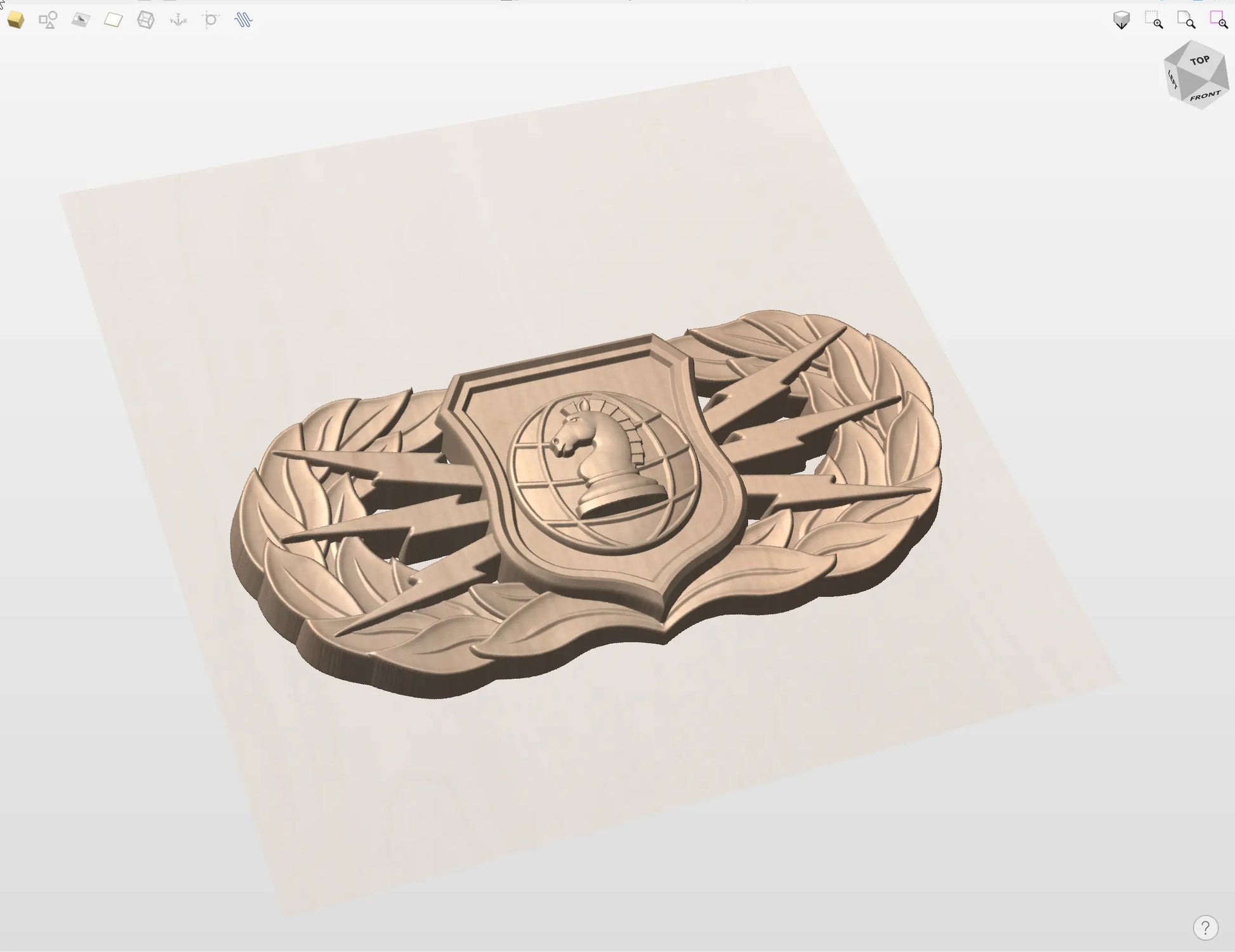 CNC File I US Air Force Basic Information Operations Badge 3D Model I RathTech Design My Store