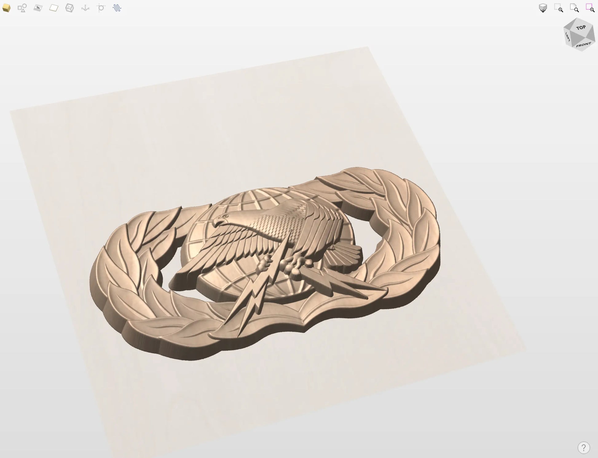 CNC File I US Air Force Basic Logistics Badge 3D Model I RathTech Design My Store