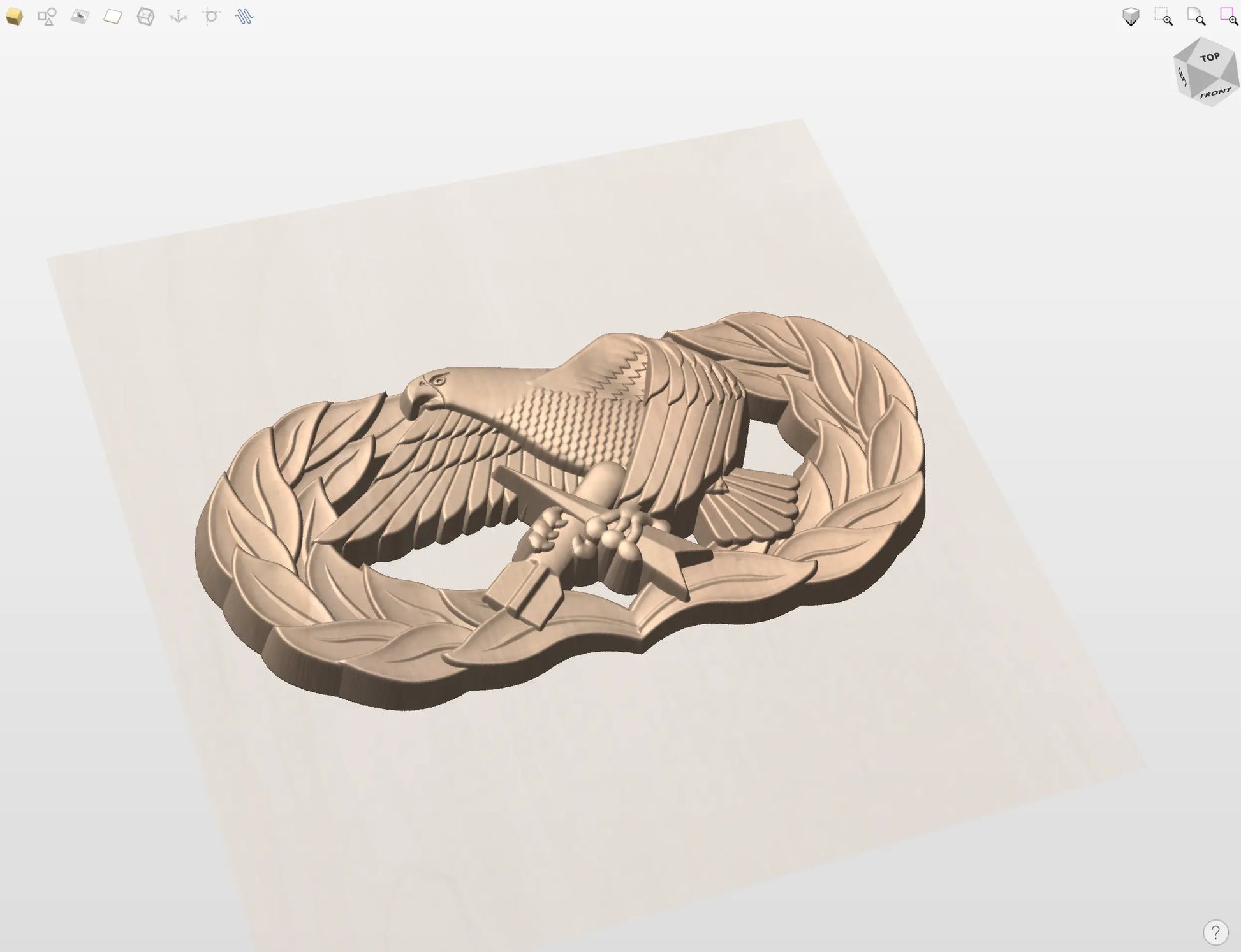 CNC File I US Air Force Basic Maintenance Badge 3D Model I RathTech Design My Store