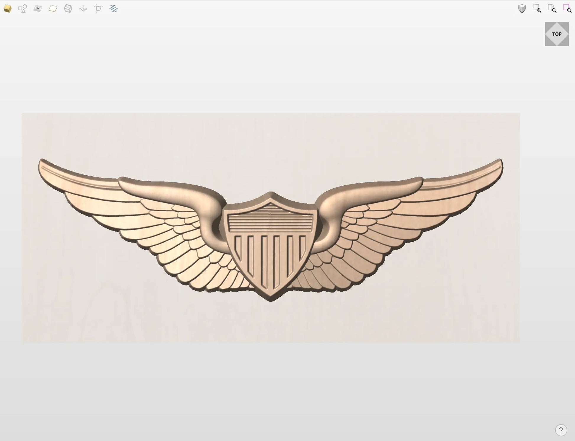CNC File I US Army Basic Aviator Wings 3D Model I  RathTech Design My Store