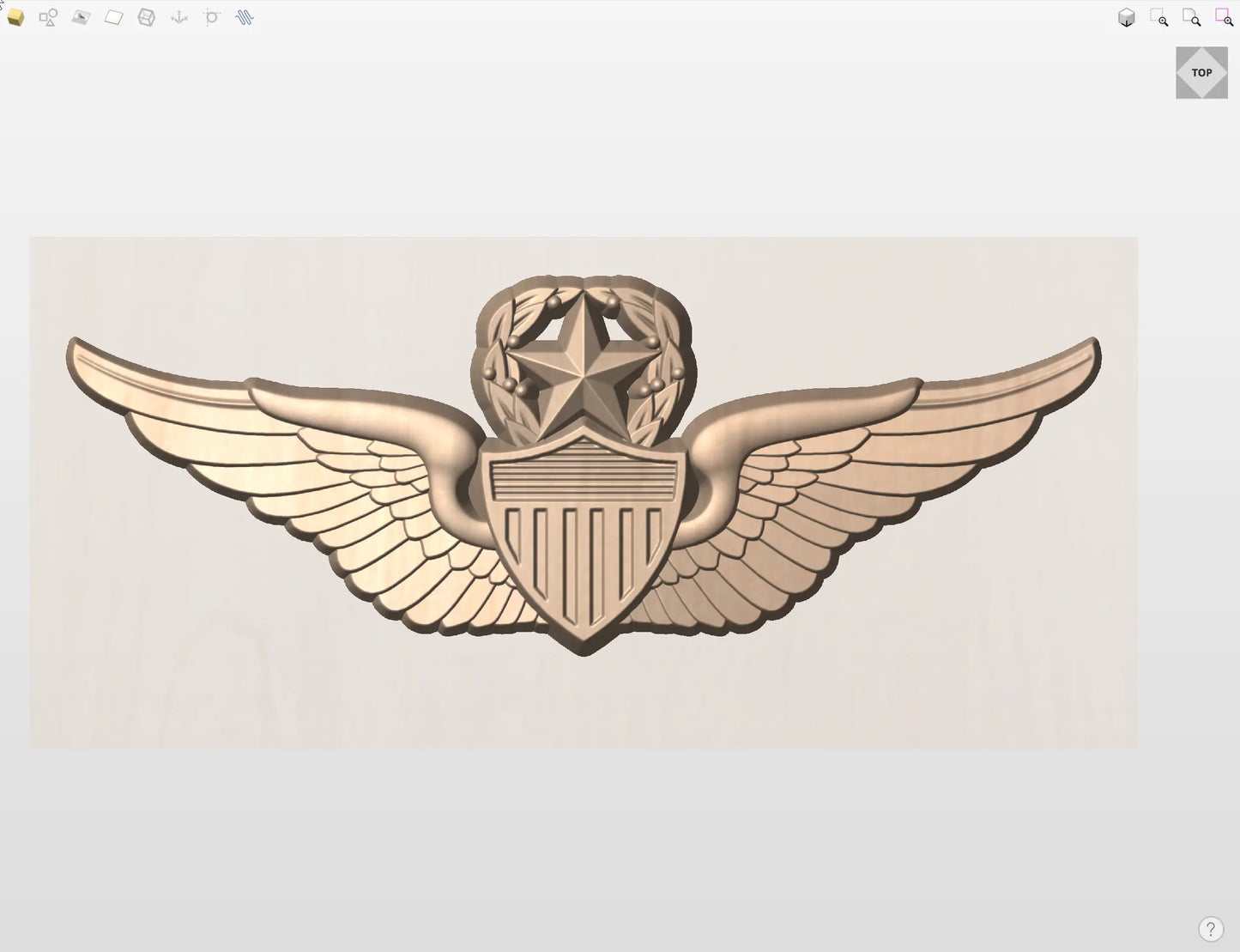 CNC File I US Army Master Aviator Wings 3D Model I  RathTech Design My Store