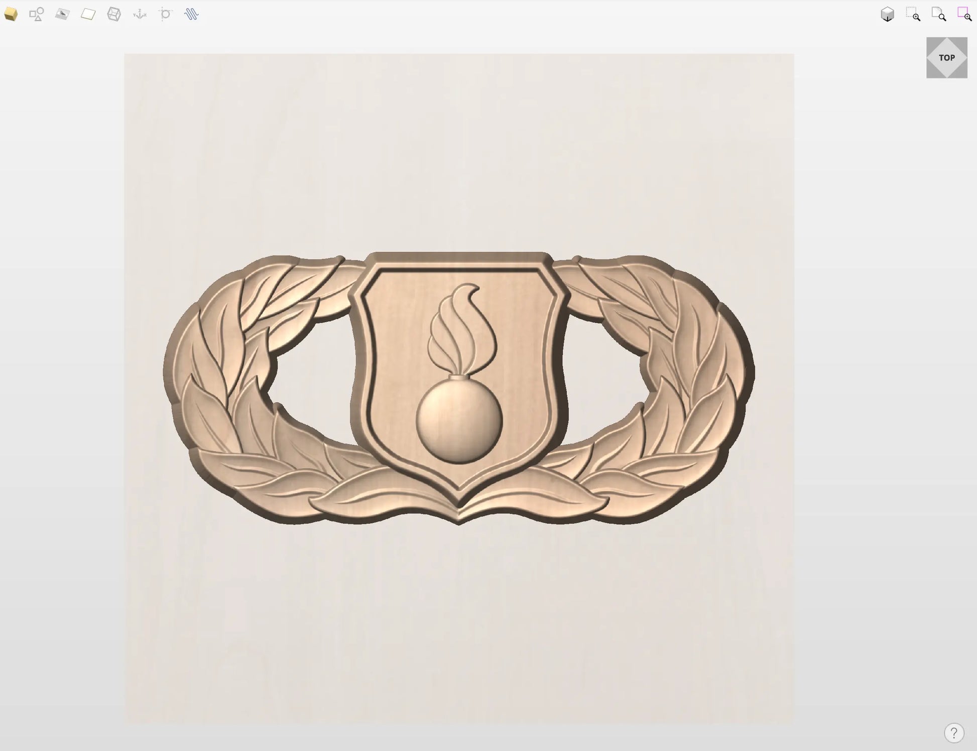 CNC File I US Air Force Basic Munitions Badge 3D Model I RathTech Design My Store