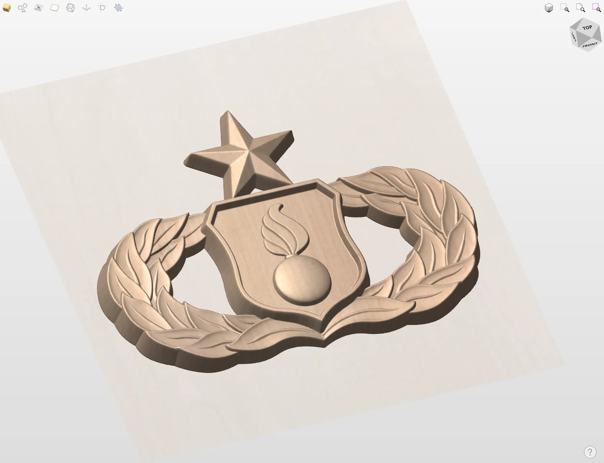 CNC File I US Air Force Senior Munitions Badge 3D Model I RathTech Design My Store