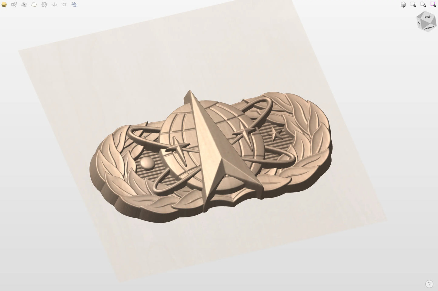 CNC File I US Air Force Basic Space Missile Badge 3D Model I RathTech Design My Store