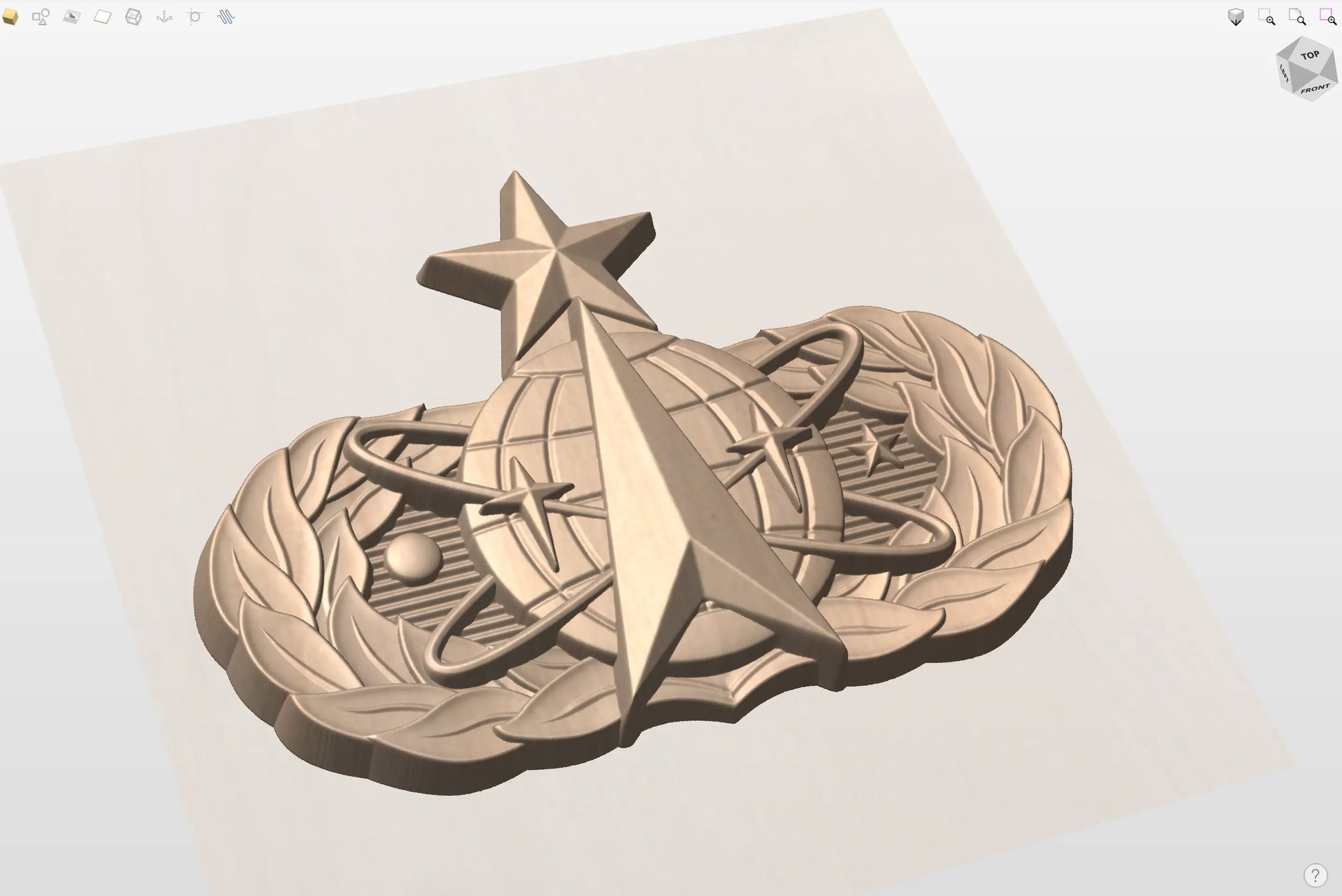 CNC File I US Air Force Senior Space Missile Badge 3D Model I RathTech Design My Store