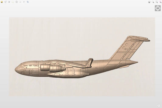 CNC File I US Air Force C-17 Globemaster 3D Model I RathTech Design My Store