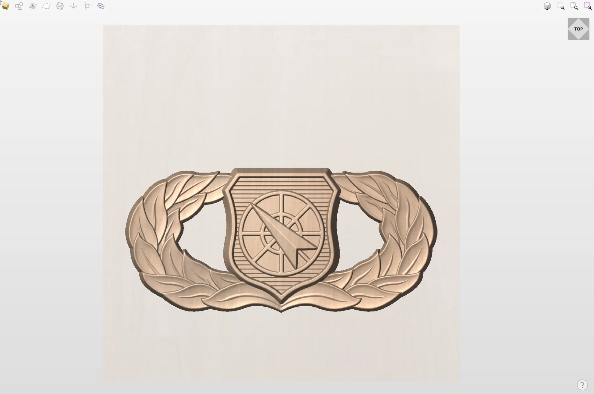CNC File I US Air Force Basic Weapons Controller Badge 3D Model I RathTech Design My Store