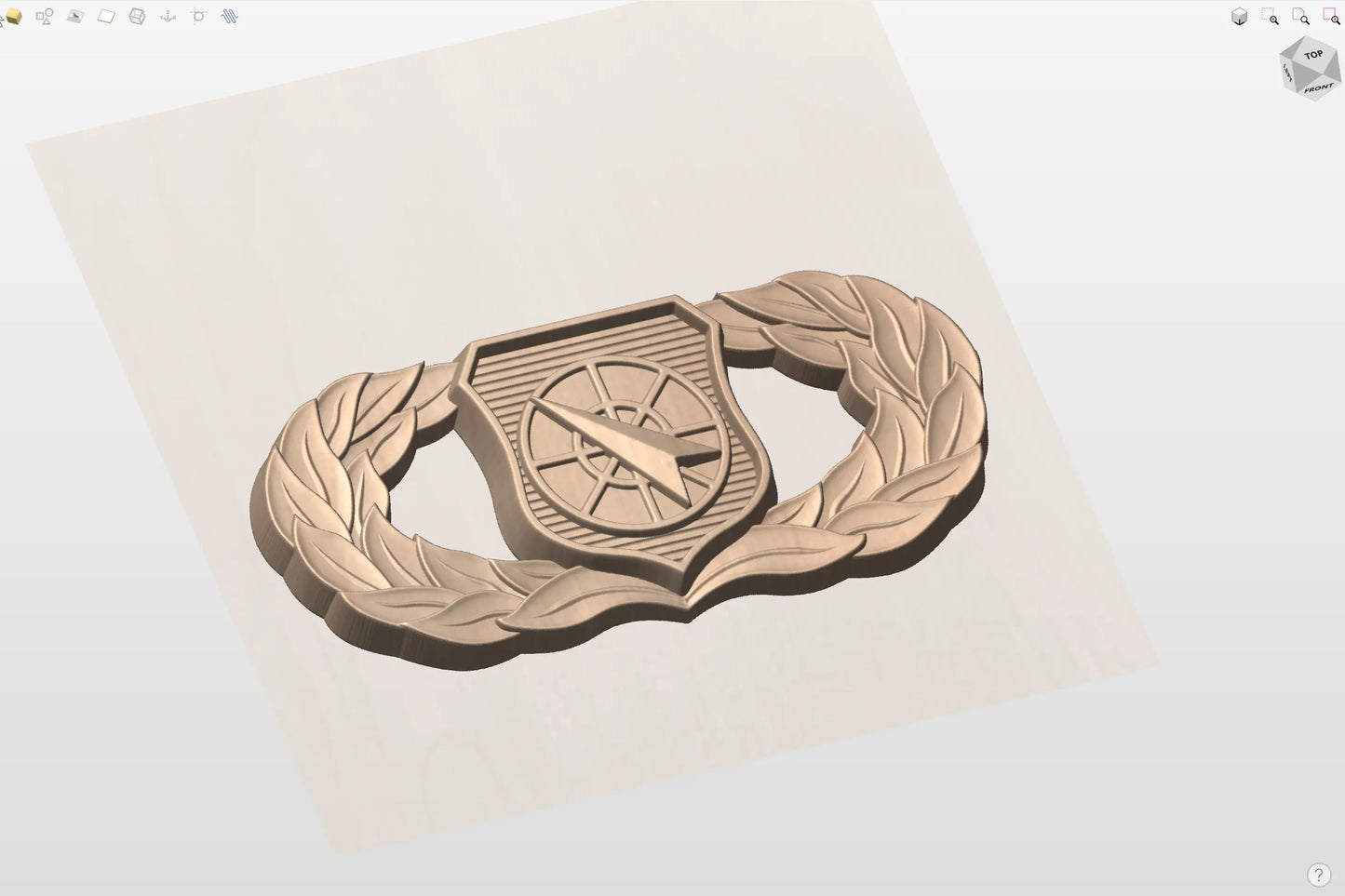 CNC File I US Air Force Basic Weapons Controller Badge 3D Model I RathTech Design My Store