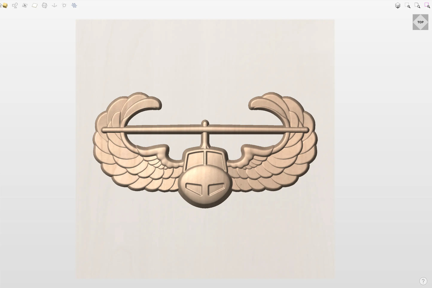 CNC File I  US Army Air Assault Badge 3D Model I RathTech Design My Store
