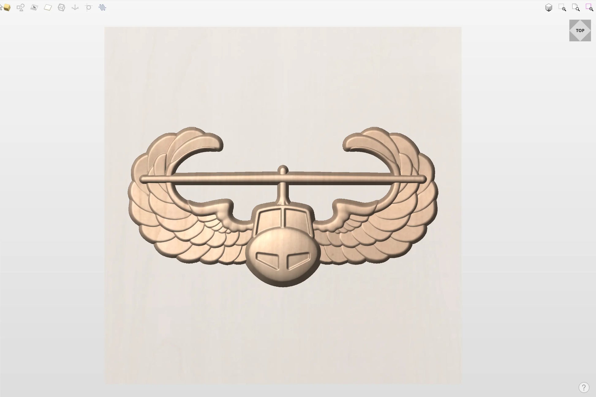 CNC File I  US Army Air Assault Badge 3D Model I RathTech Design My Store