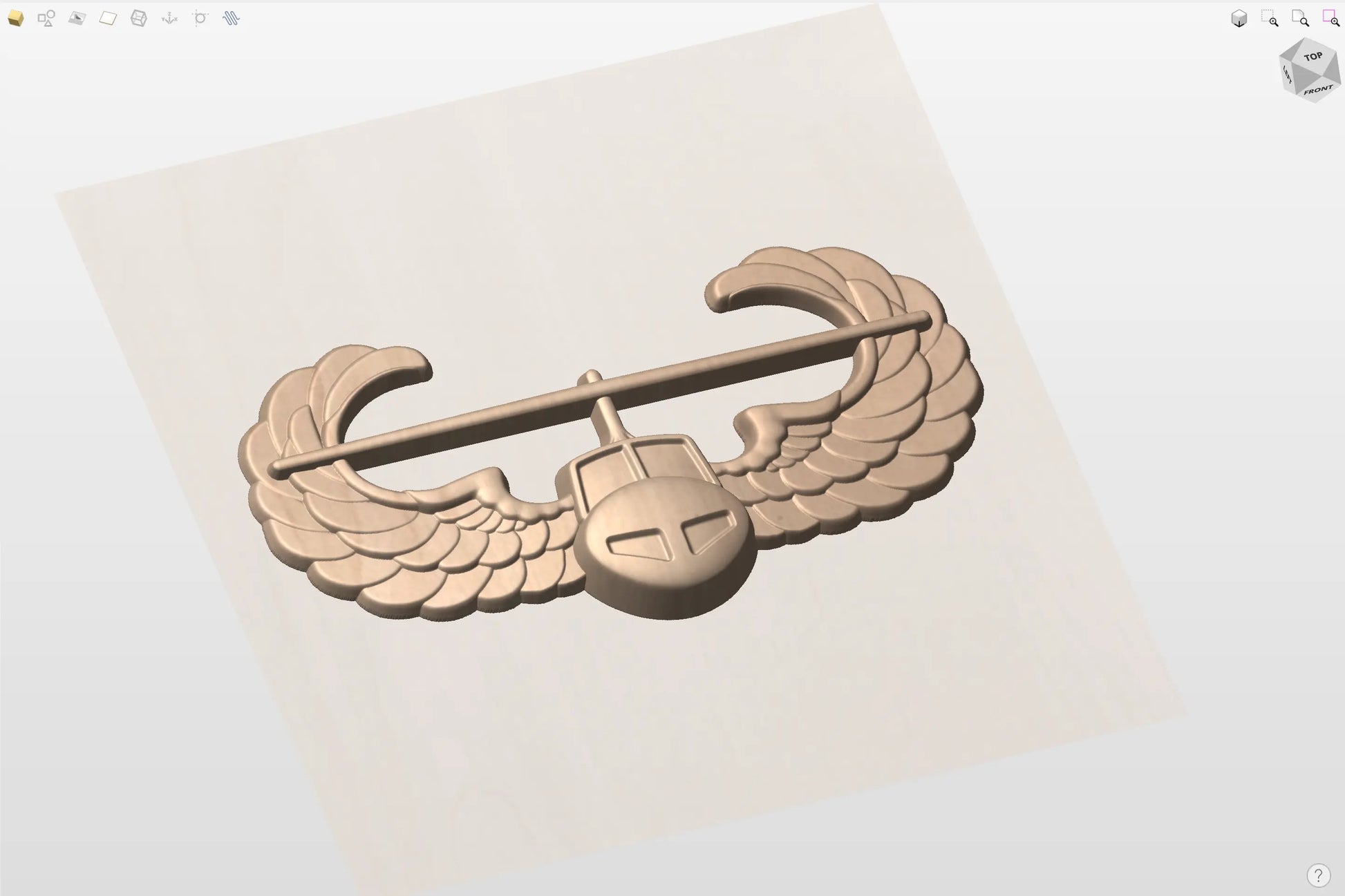 CNC File I  US Army Air Assault Badge 3D Model I RathTech Design My Store
