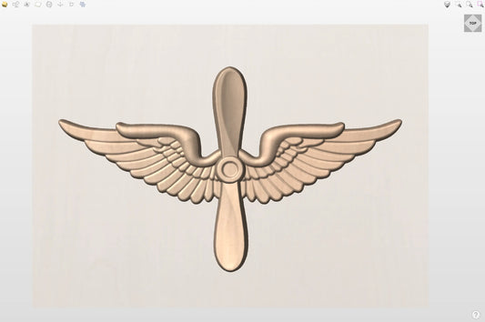 CNC File I  US Army Aviation Insignia 3D Model I RathTech Design My Store
