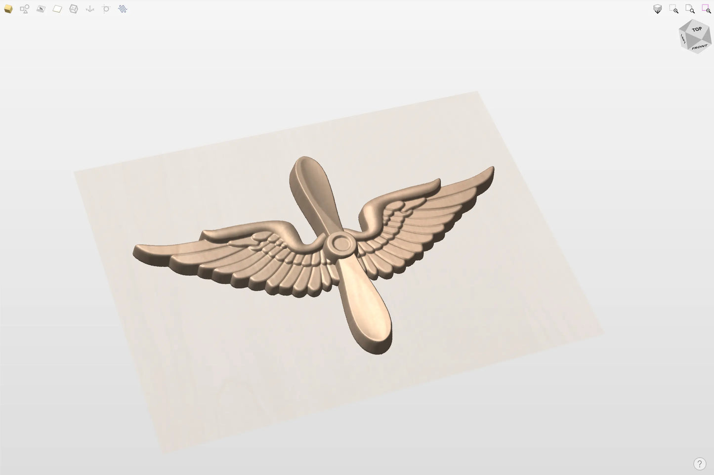 CNC File I  US Army Aviation Insignia 3D Model I RathTech Design My Store