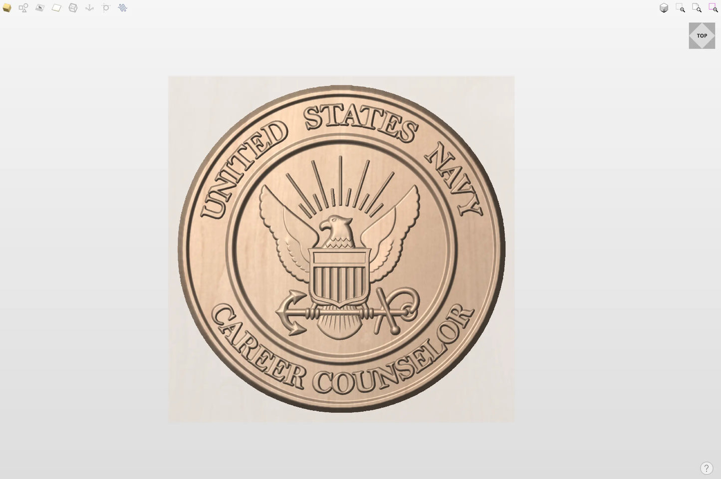 CNC File I US Navy Career Counselor 3D Model I RathTech Design My Store
