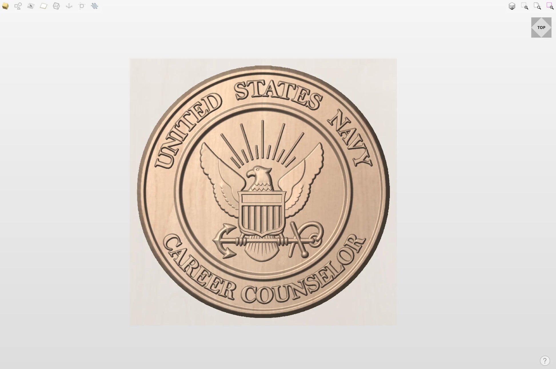 CNC File I US Navy Career Counselor 3D Model I RathTech Design My Store