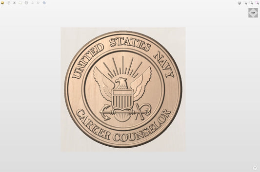 CNC File I US Navy Career Counselor 3D Model I RathTech Design My Store