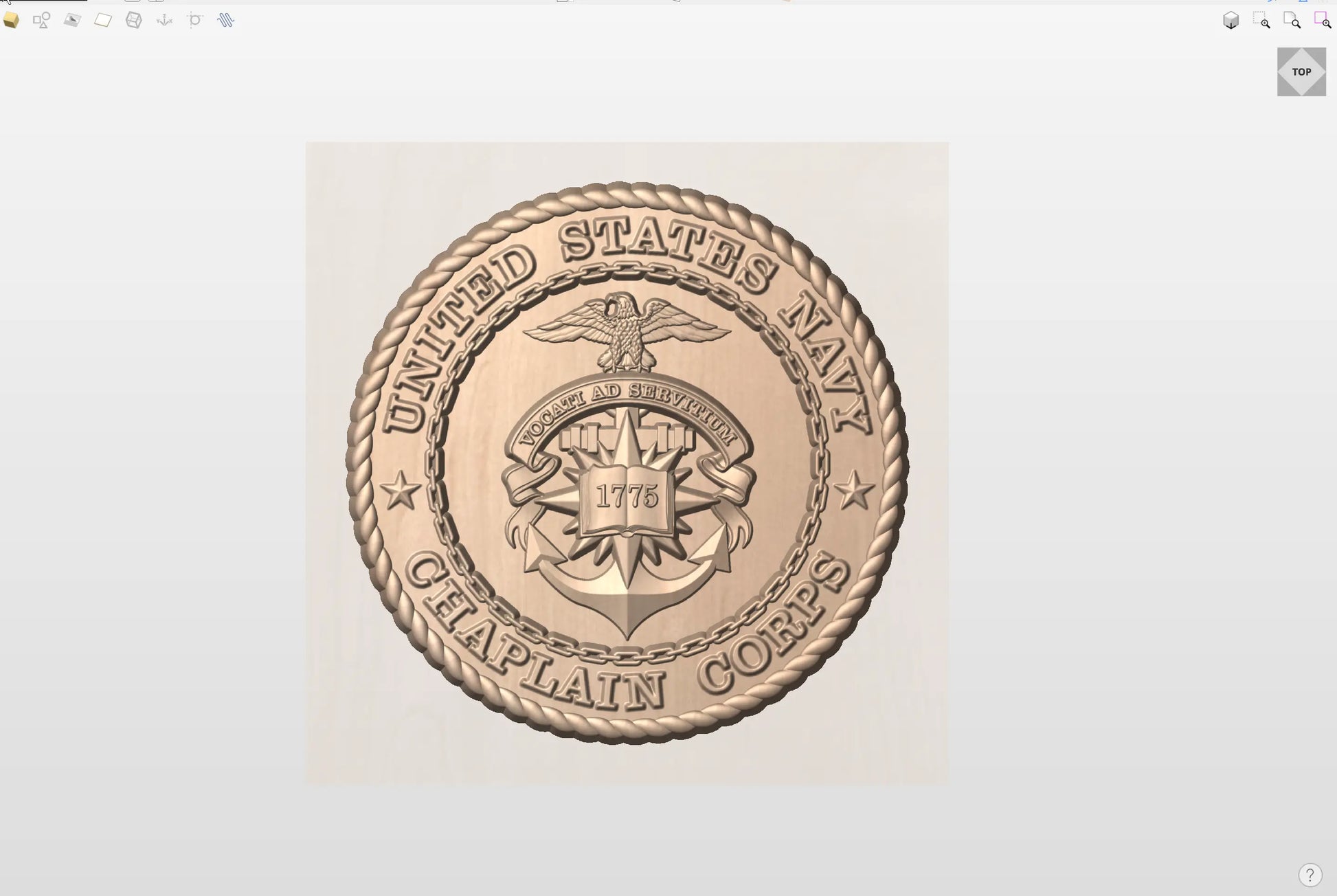 CNC File I US Navy Chaplain Corps 3D Model I RathTech Design My Store