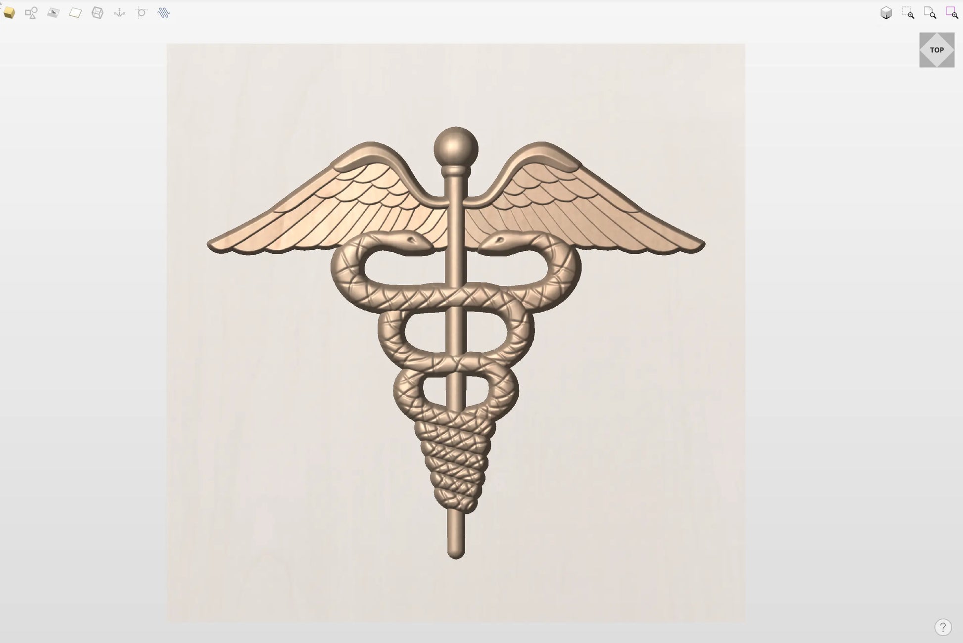 CNC File I US Navy Corpsman Insignia 3D Model I  RathTech Design My Store