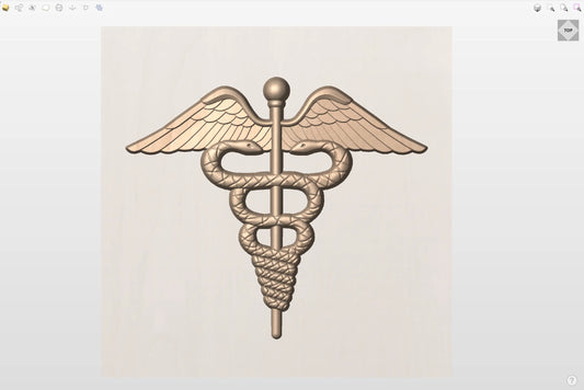 CNC File I US Navy Corpsman Insignia 3D Model I  RathTech Design My Store