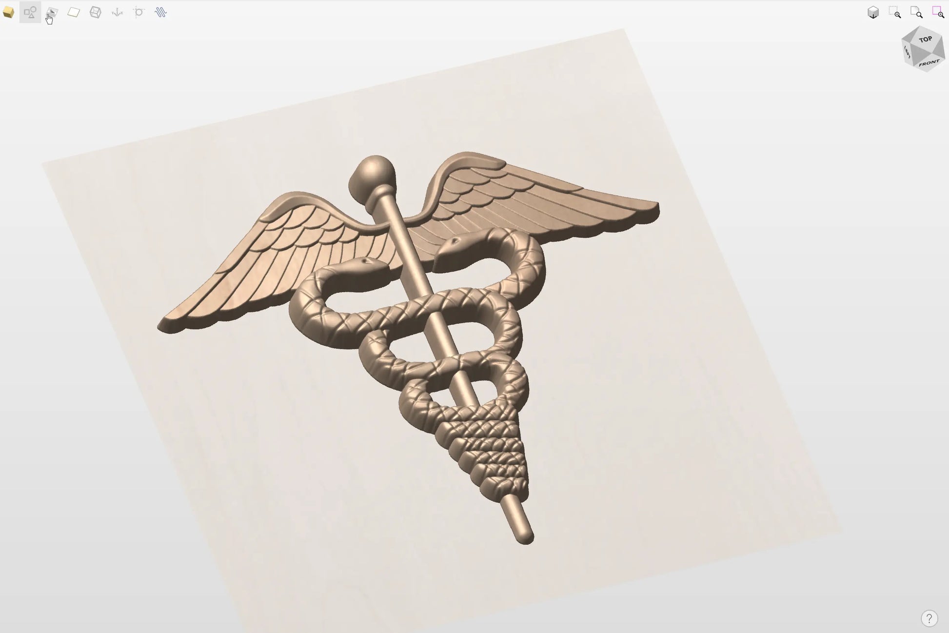 CNC File I US Navy Corpsman Insignia 3D Model I  RathTech Design My Store