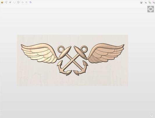 CNC File I  US Navy Aviation Boatswain's Mate Rating 3D Model I  RathTech Design My Store