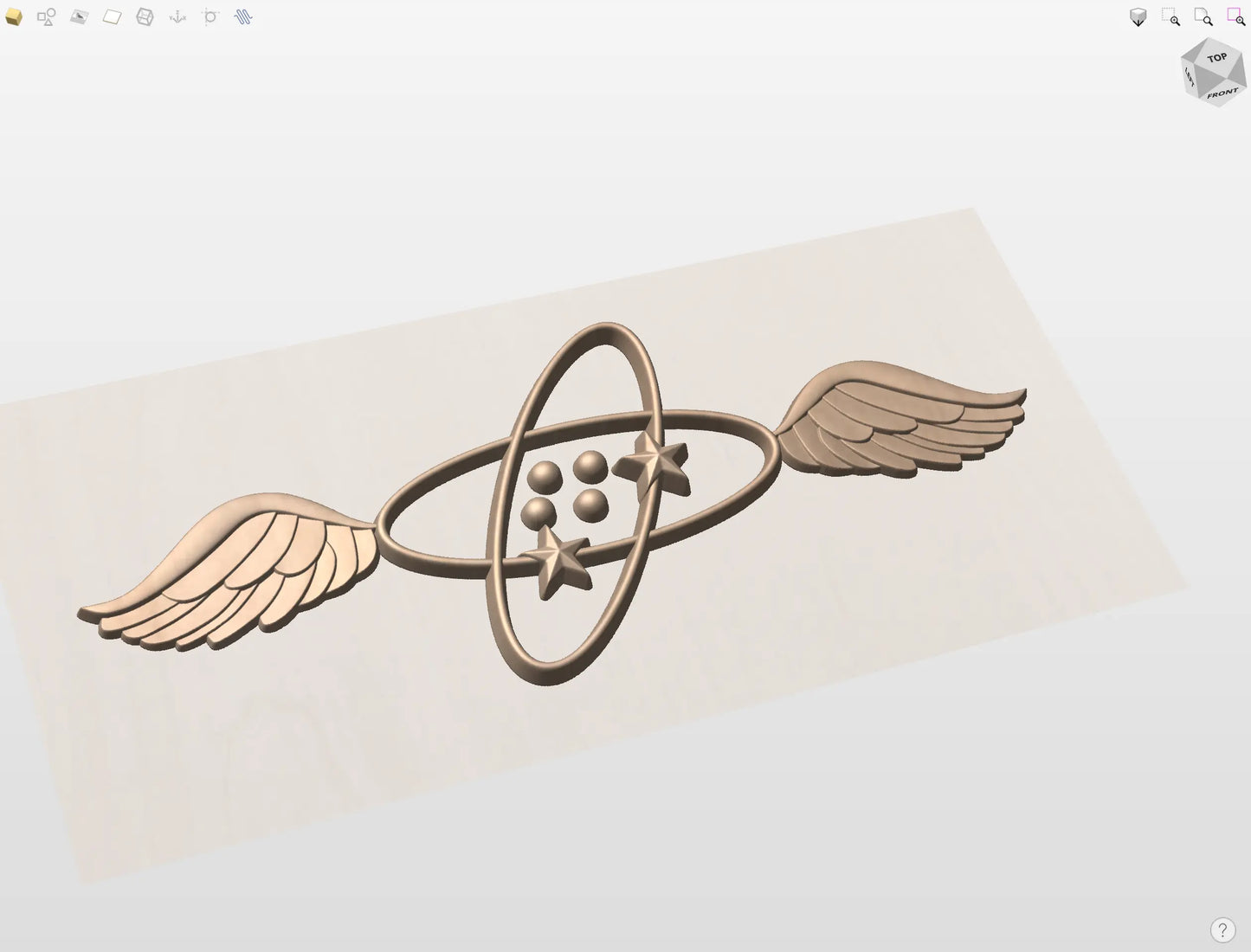 CNC File I  US Navy Aviation Electronics Technician Rating 3D Model I  RathTech Design My Store