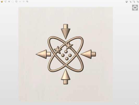 CNC File I  US Navy Data Systems Technician Rating 3D Model I  RathTech Design My Store