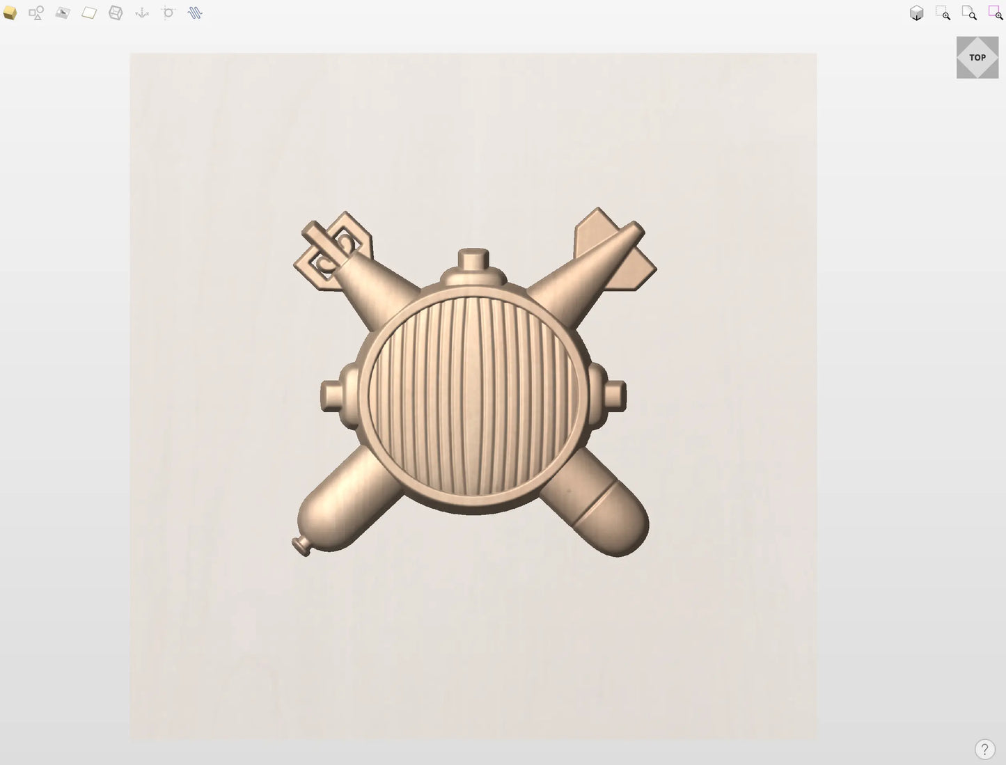 CNC File I  US Navy Explosive Ordnance Disposal Rating 3D Model I  RathTech Design My Store