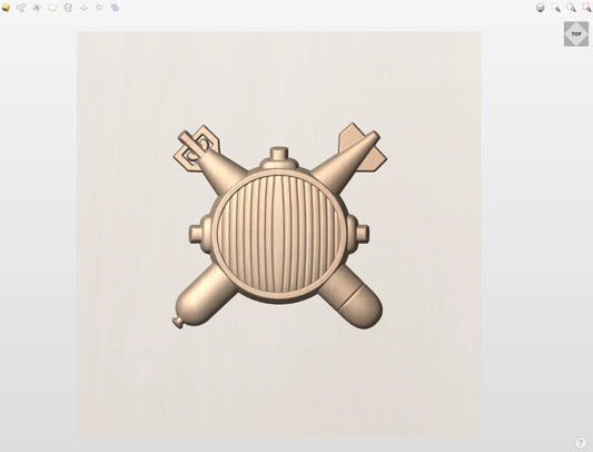 CNC File I  US Navy Explosive Ordnance Disposal Rating 3D Model I  RathTech Design My Store