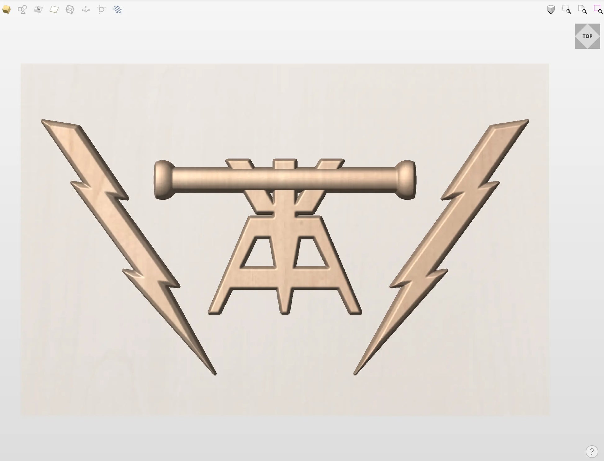 CNC File I  US Navy Fire Controlman Rating 3D Model I  RathTech Design My Store