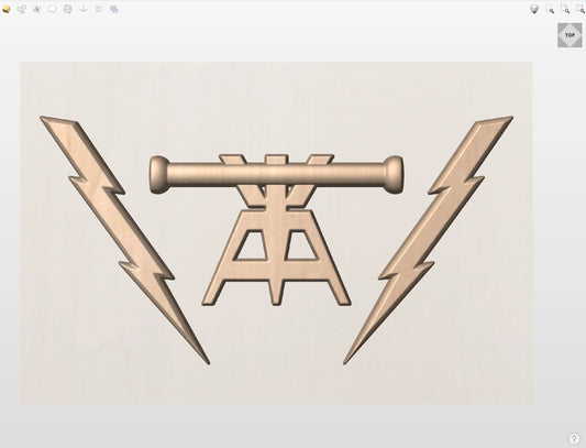 CNC File I  US Navy Fire Controlman Rating 3D Model I  RathTech Design My Store