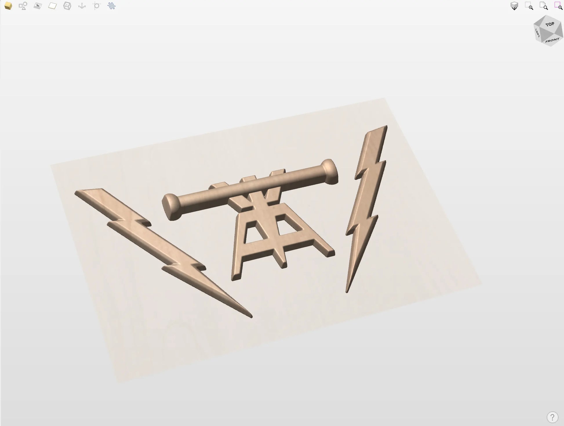 CNC File I  US Navy Fire Controlman Rating 3D Model I  RathTech Design My Store