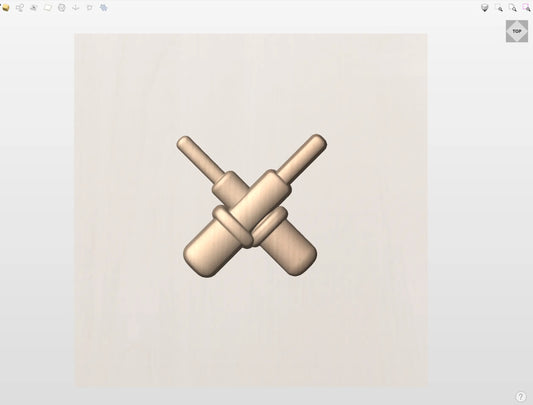 CNC File I  US Navy Gunner's Mate Rating 3D Model I  RathTech Design My Store