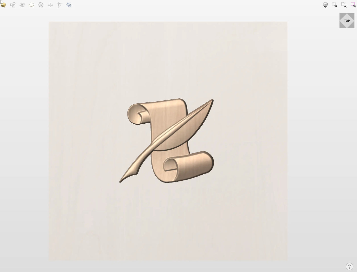 CNC File I  US Navy Journalist Rating 3D Model I  RathTech Design My Store