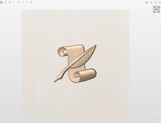 CNC File I  US Navy Journalist Rating 3D Model I  RathTech Design My Store