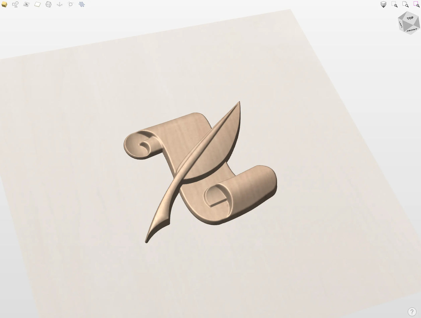 CNC File I  US Navy Journalist Rating 3D Model I  RathTech Design My Store